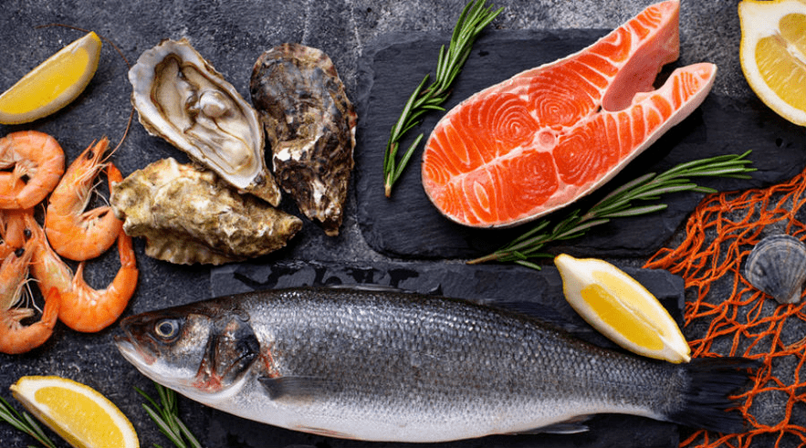 vitamins in seafood for potency