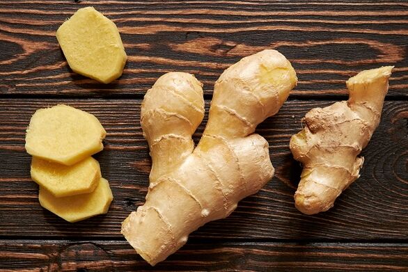 Ginger root, which has a beneficial effect on the male reproductive system. 