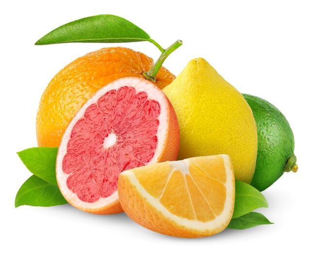 Ascorbic acid contained in citrus fruits improves male sexual activity